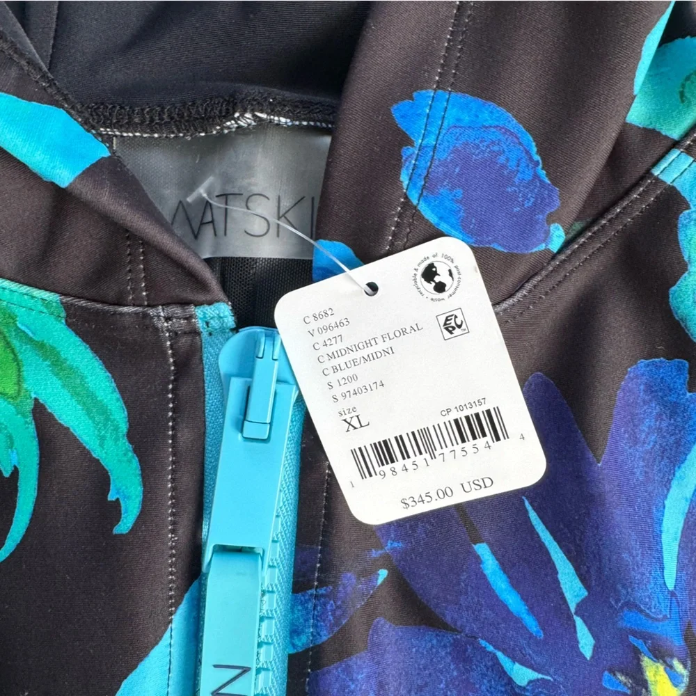 Watskin x Free People Lola Bodysuit in Midnight Floral | XL NWT - Picture 6 of 9